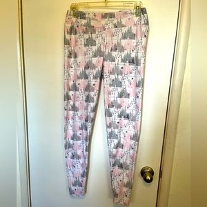 Disney Parks castle print soft leggings